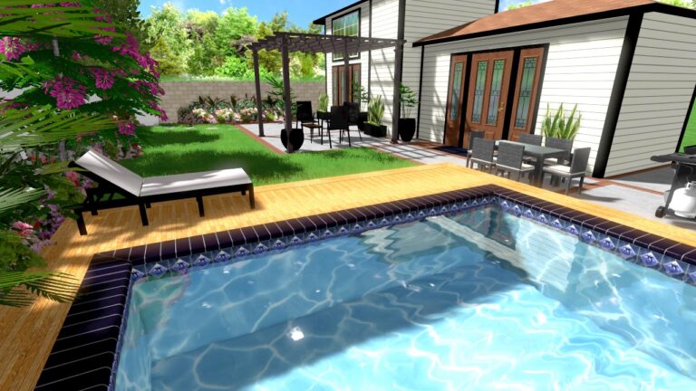 Creative Small Back Yard Design, California southern , USA